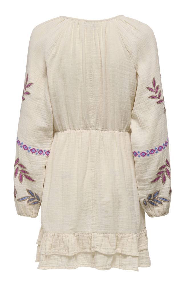 ONLBLAKE LIFE LS EMB DRESS WVN 15349357 PUMICE STONE